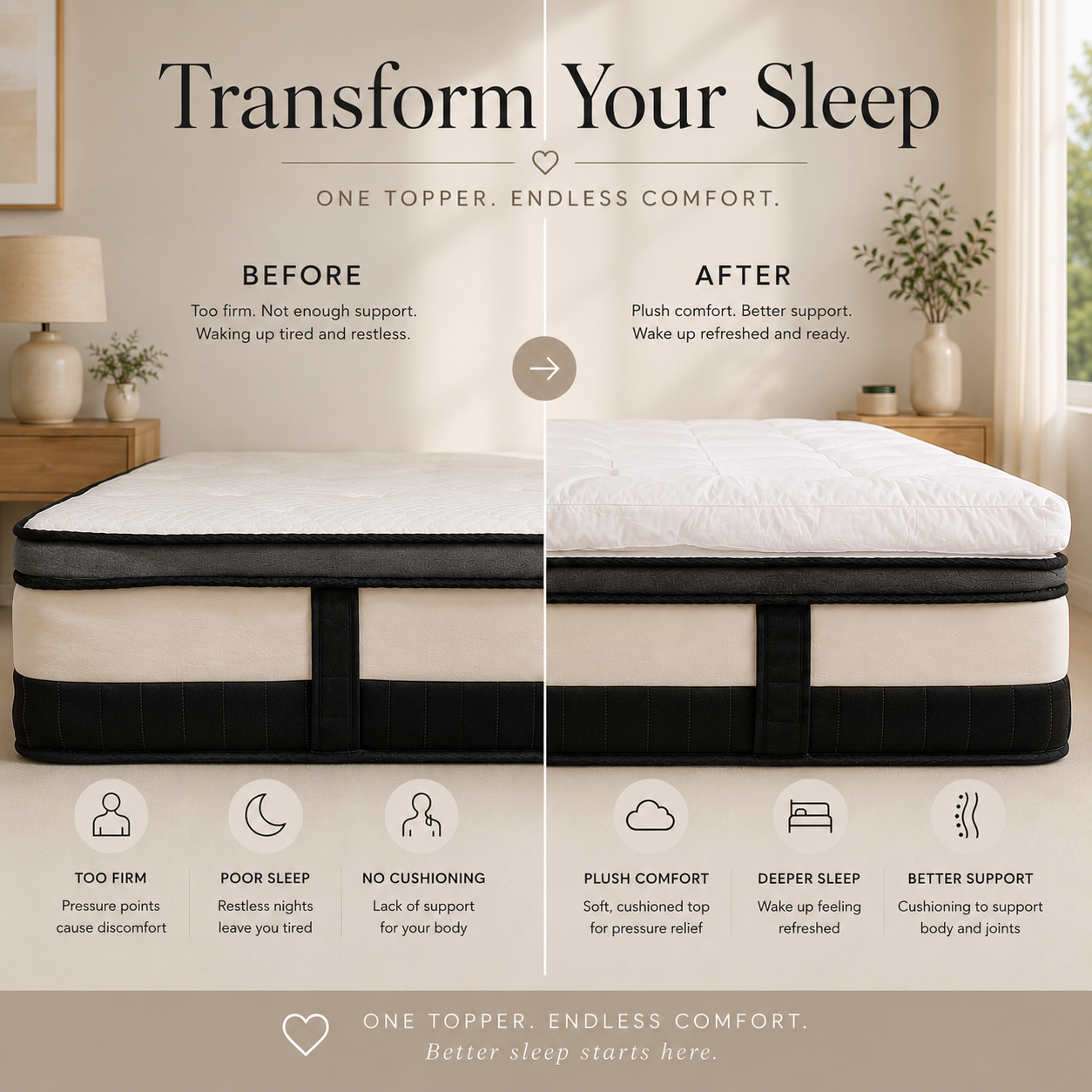 Comfort Cloud Topper - SALE 50% OFF