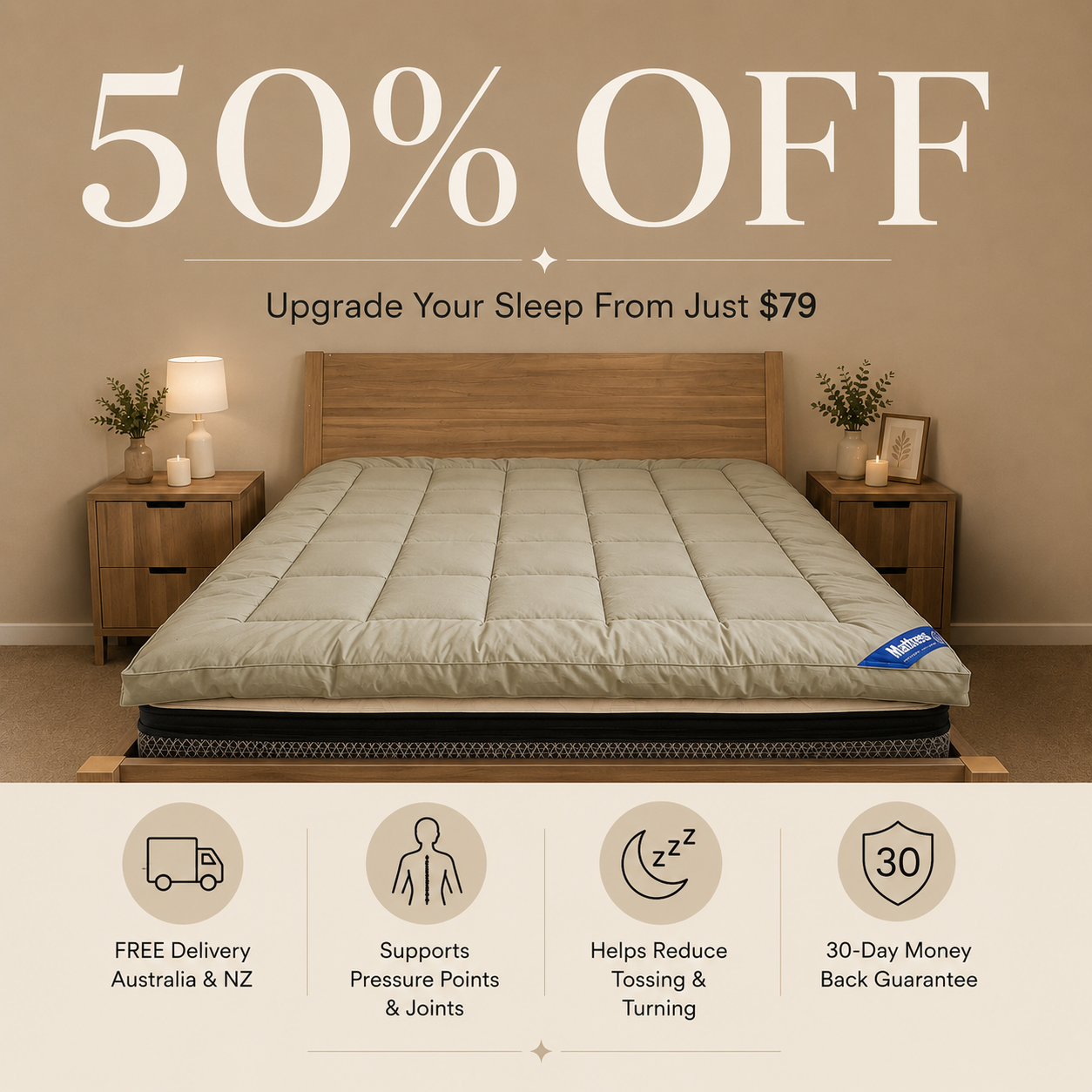 Comfort Cloud Topper - EOFY SALE 50% OFF - Limited Time!
